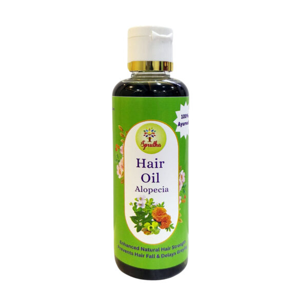 Alopecia Ayurvedic Hair Oil with Aloe Vera, Arjuna, Neem, Chamomile, Lavender